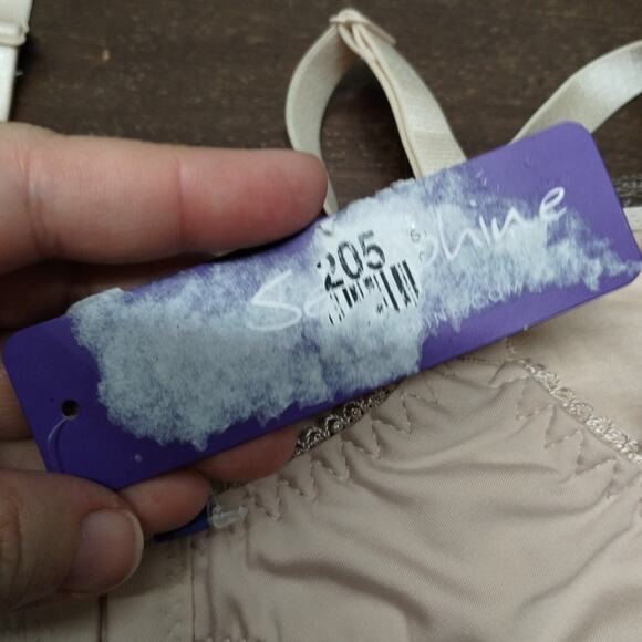 NWT Seraphine Bra Size 34C Pale Pink Wirefree Lace Trim Maternity & Nursing - Picture 8 of 9